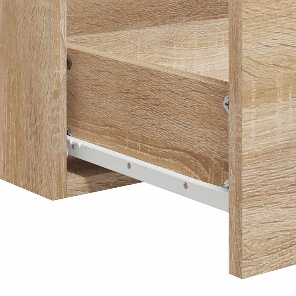 Bathroom Cabinet With Mirror Engineered Wood