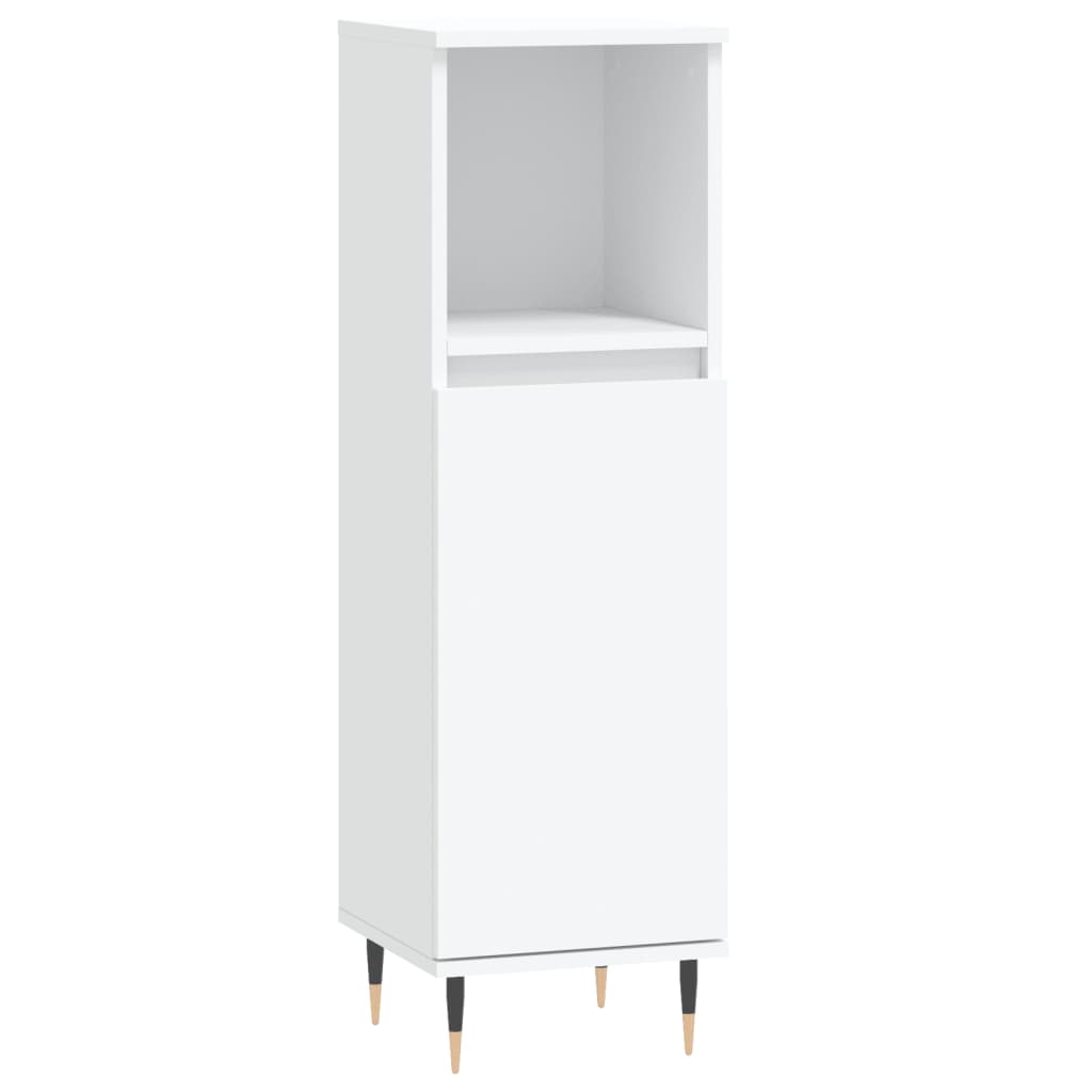 3 Piece Bathroom Furniture Set Engineered Wood