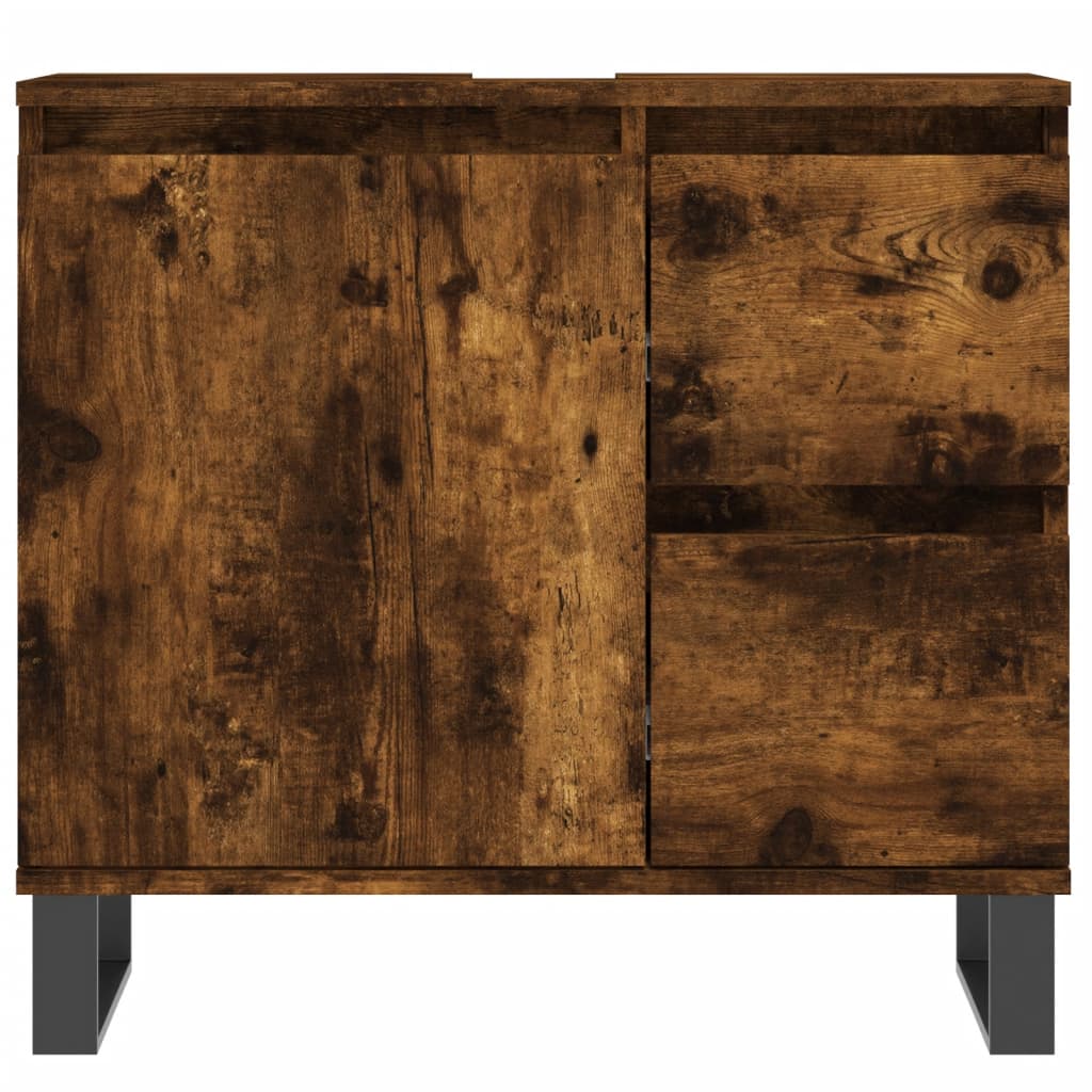 3 Piece Bathroom Furniture Set Engineered Wood