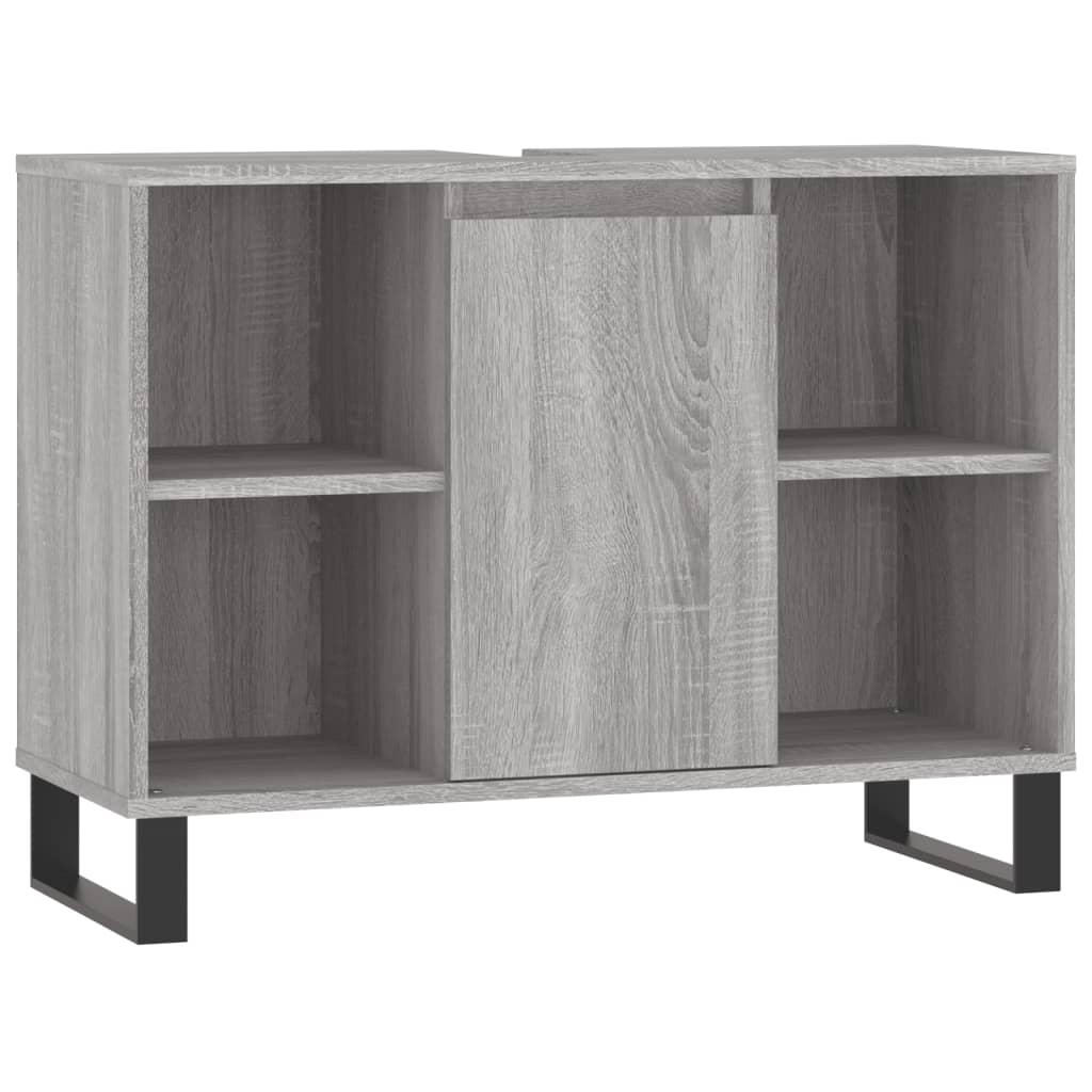3 Piece Bathroom Furniture Set Engineered Wood