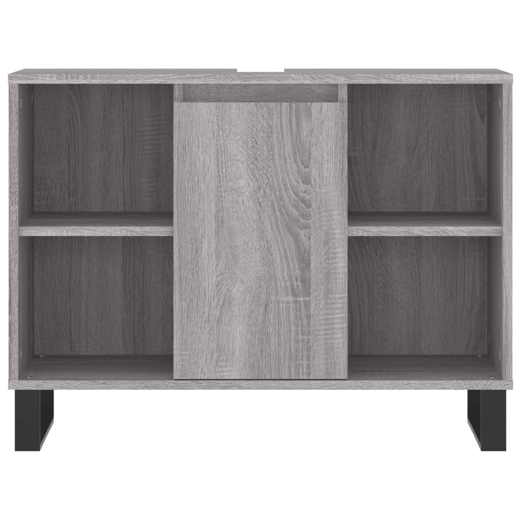 3 Piece Bathroom Furniture Set Engineered Wood