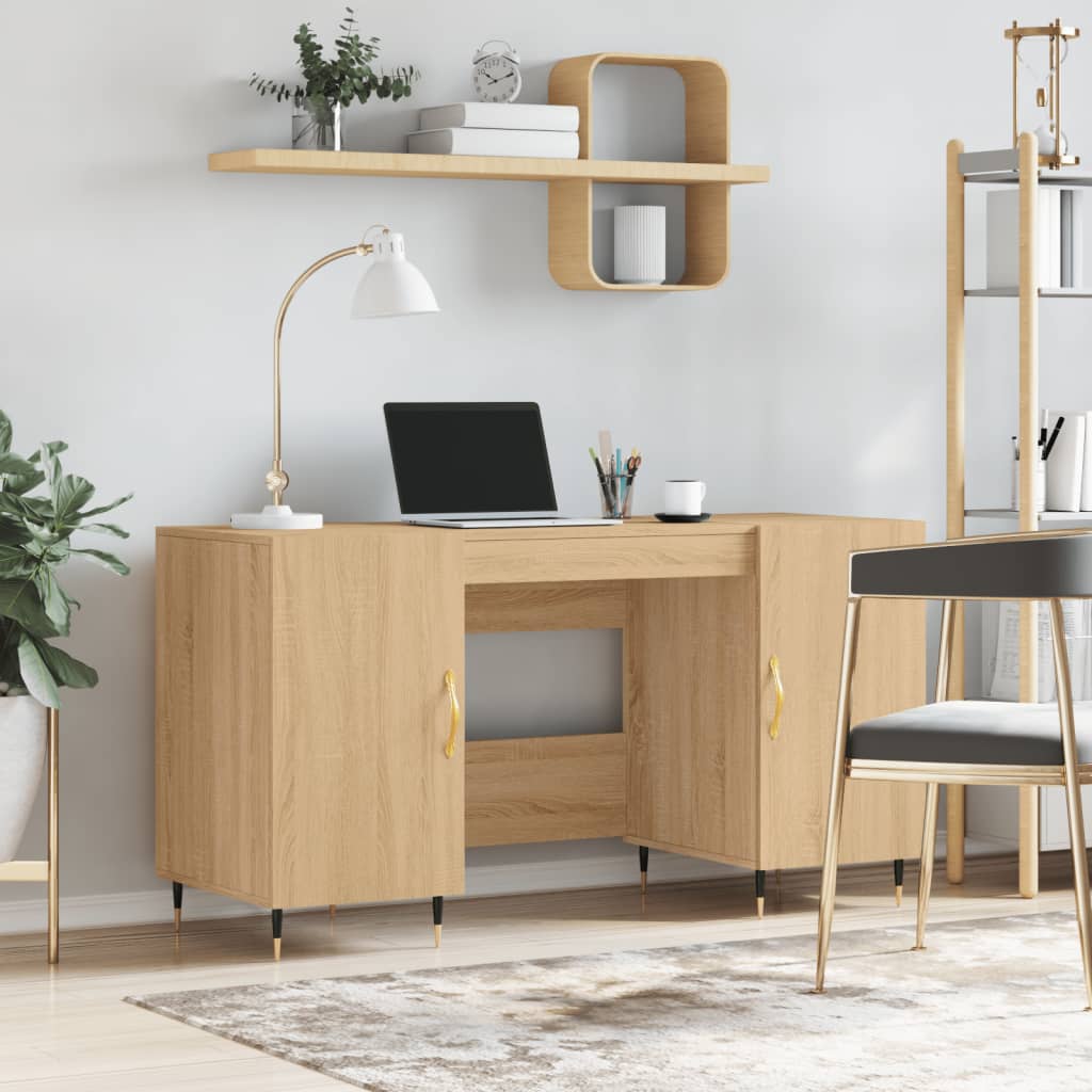 Desk 140X50X75 Cm Engineered Wood