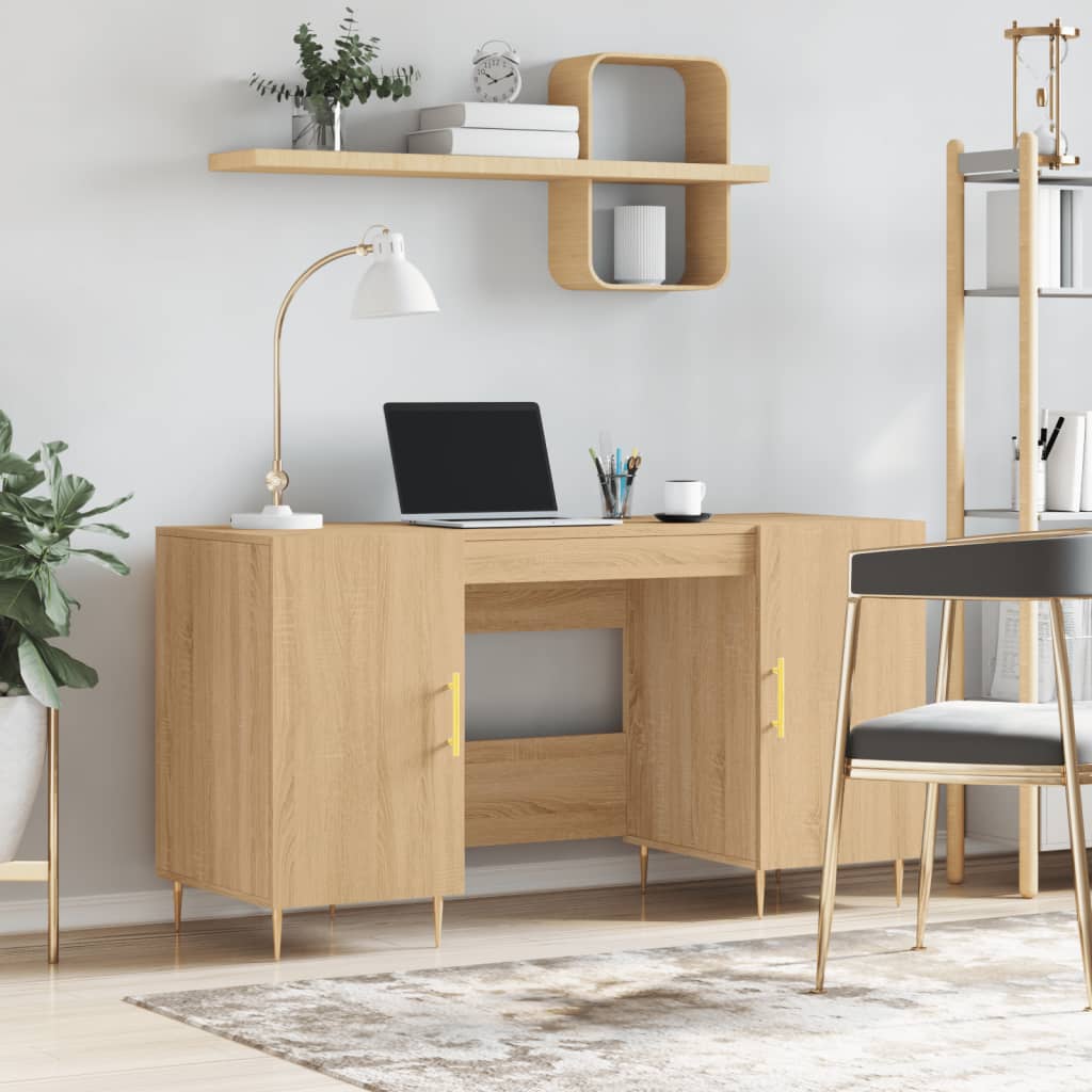 Desk 140X50X75 Cm Engineered Wood