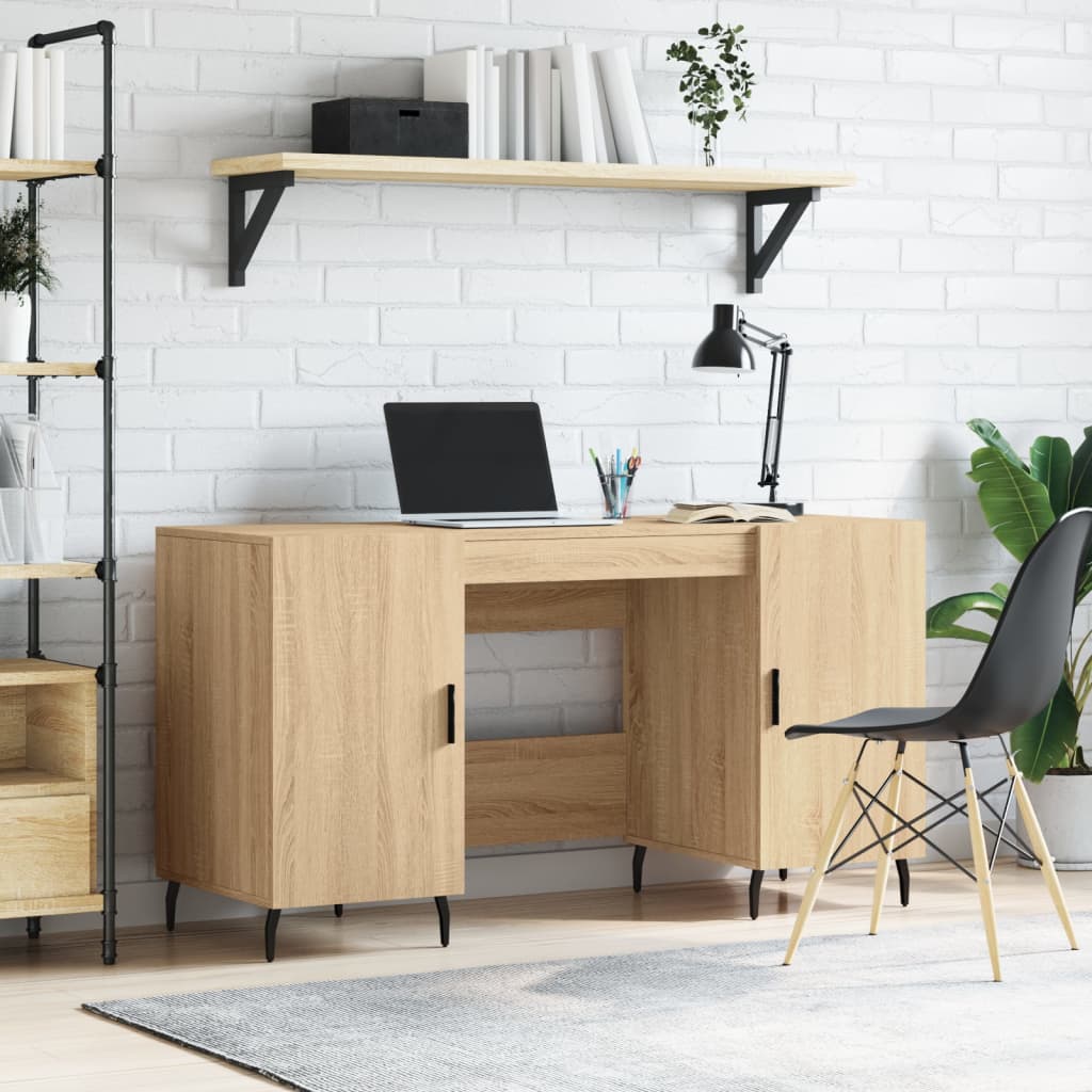 Desk 140X50X75 Cm Engineered Wood