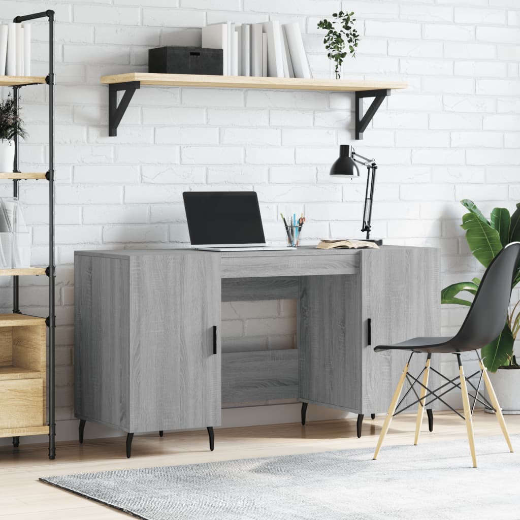 Desk 140X50X75 Cm Engineered Wood