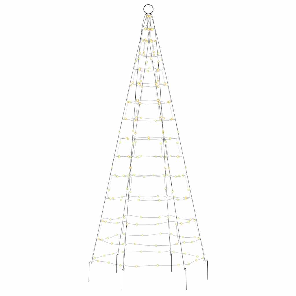 Led Christmas Tree On Flagpole 200 Leds