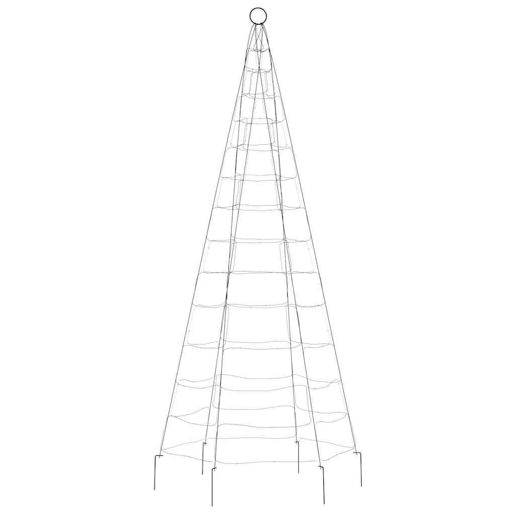 Led Christmas Tree On Flagpole 200 Leds