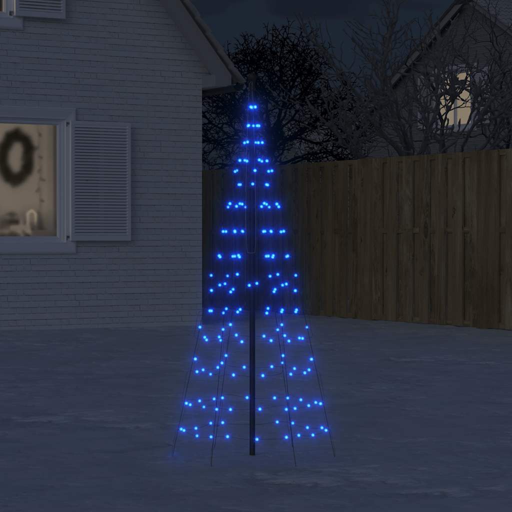 Led Christmas Tree On Flagpole 200 Leds
