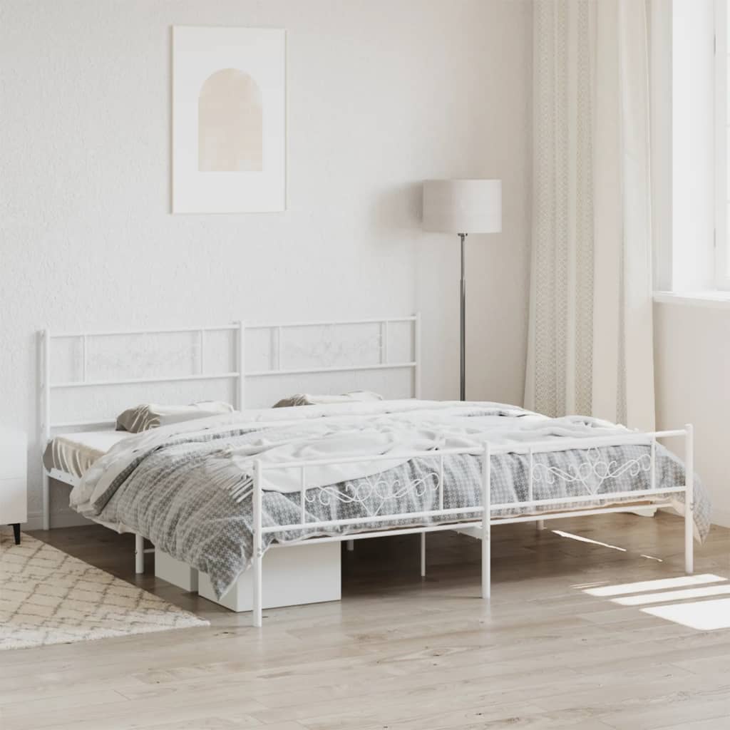 Metal Bed Frame Without Mattress 90X200Cm