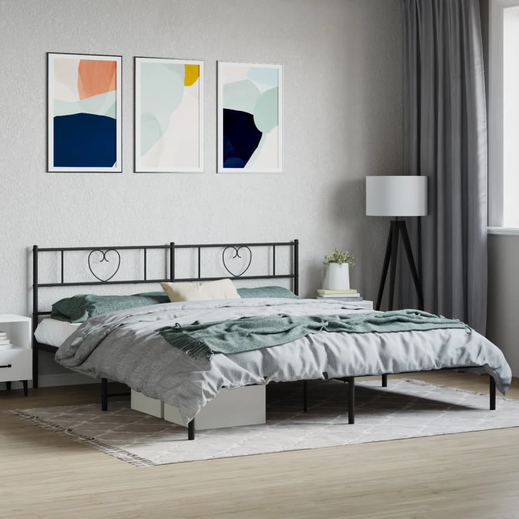 Metal Bed Frame Without Mattress With Footboard 75X190Cm