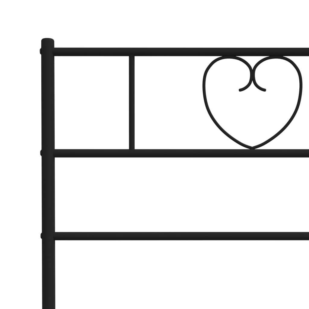 Metal Bed Frame Without Mattress With Footboard 75X190Cm