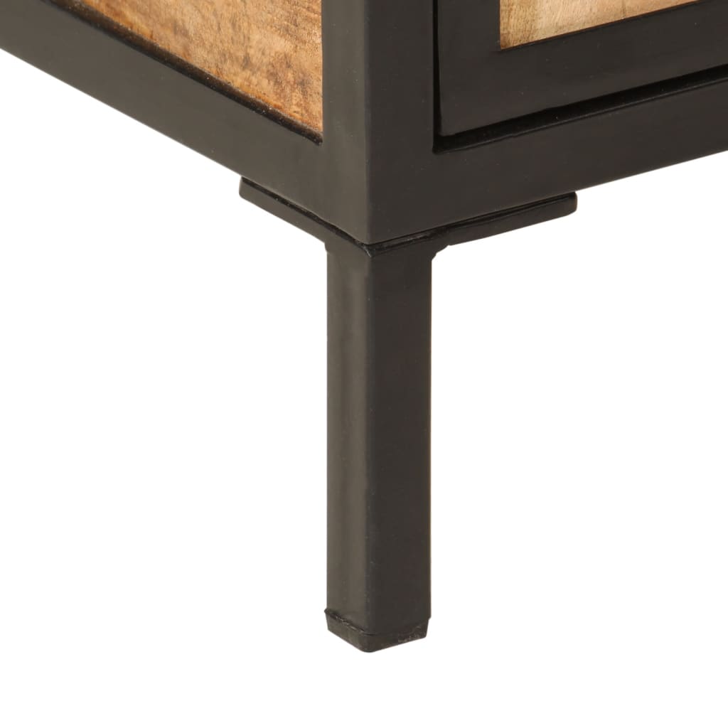 Bathroom Sink Cabinet 55X35X60 Cm Solid Wood Mango And Iron