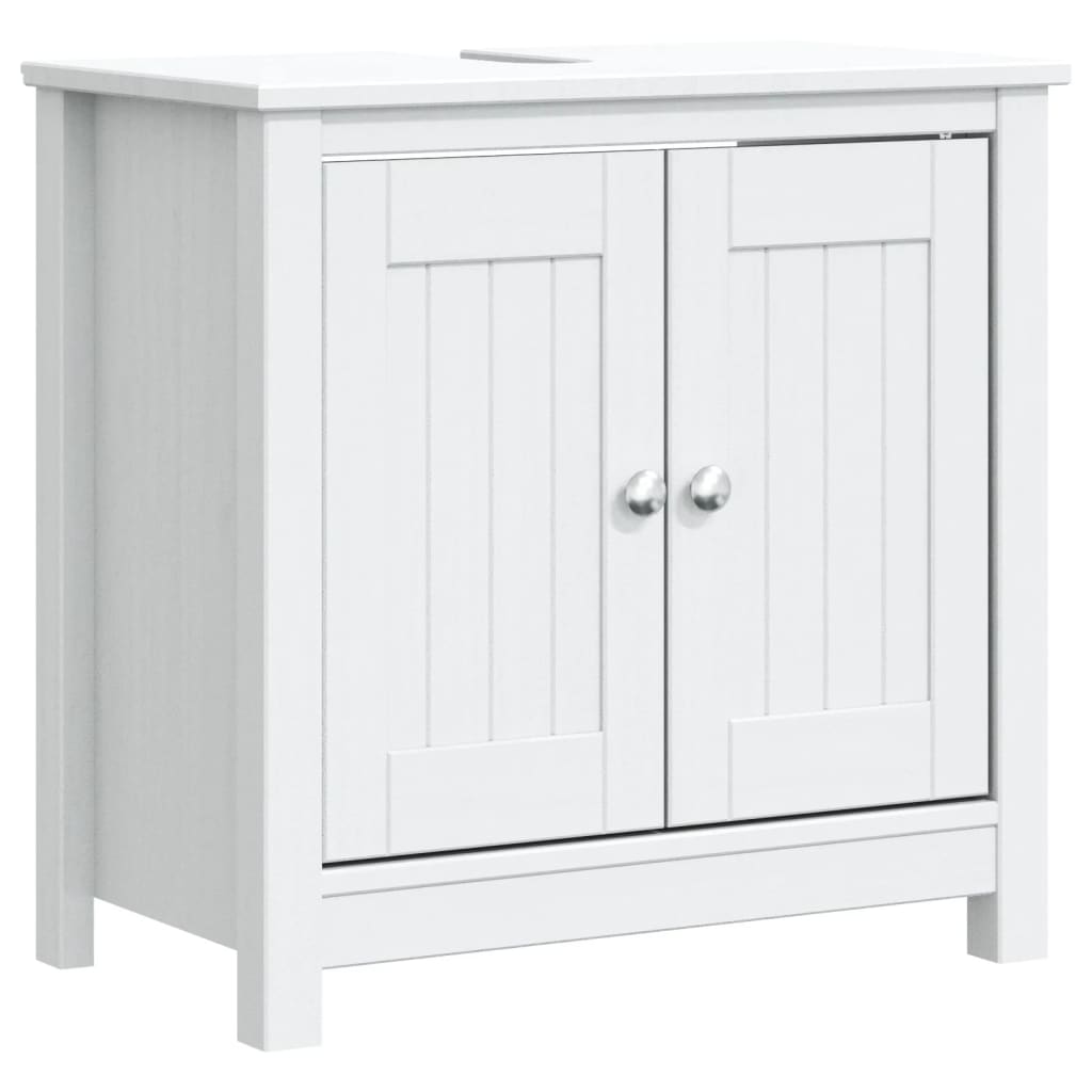 Bathroom Sink Cabinet Berg 60X34X59 Cm Solid Wood Pine
