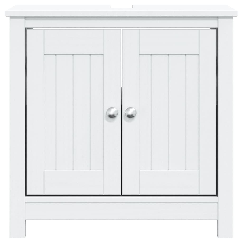 Bathroom Sink Cabinet Berg 60X34X59 Cm Solid Wood Pine