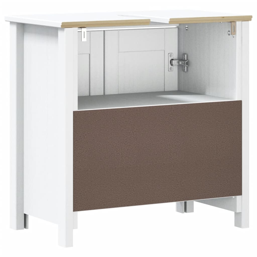 Bathroom Sink Cabinet Berg 60X34X59 Cm Solid Wood Pine