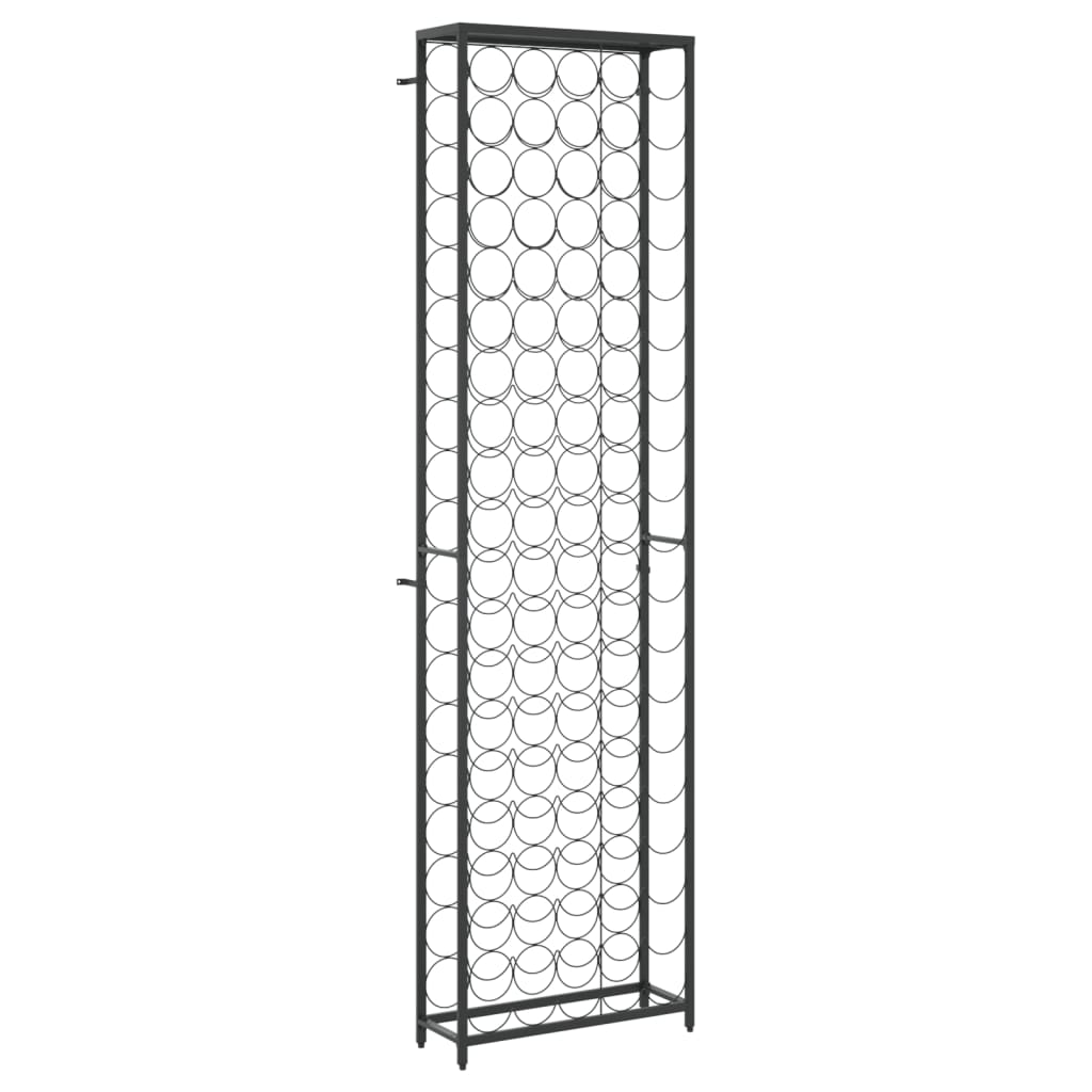 Wine Rack For 95 Bottles Black Wrought Iron