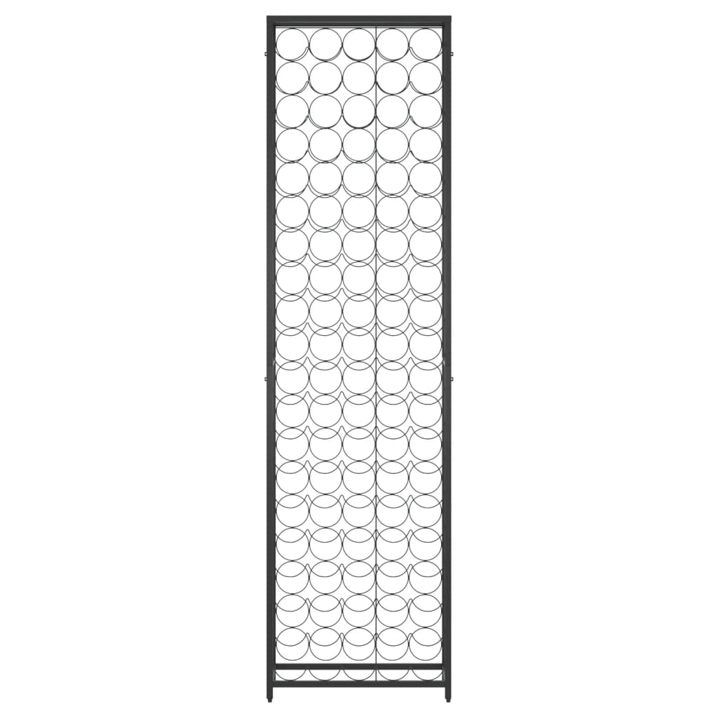Wine Rack For 95 Bottles Black Wrought Iron