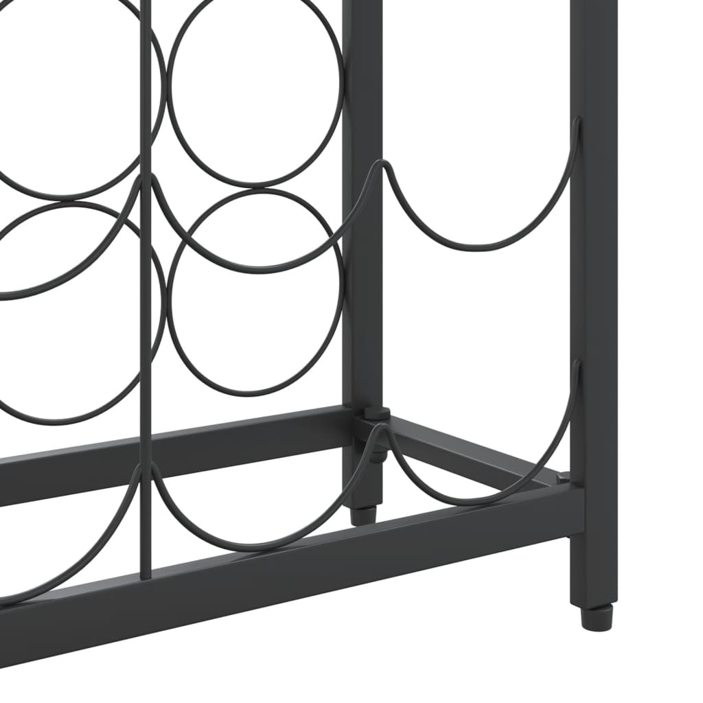 Wine Rack For 95 Bottles Black Wrought Iron