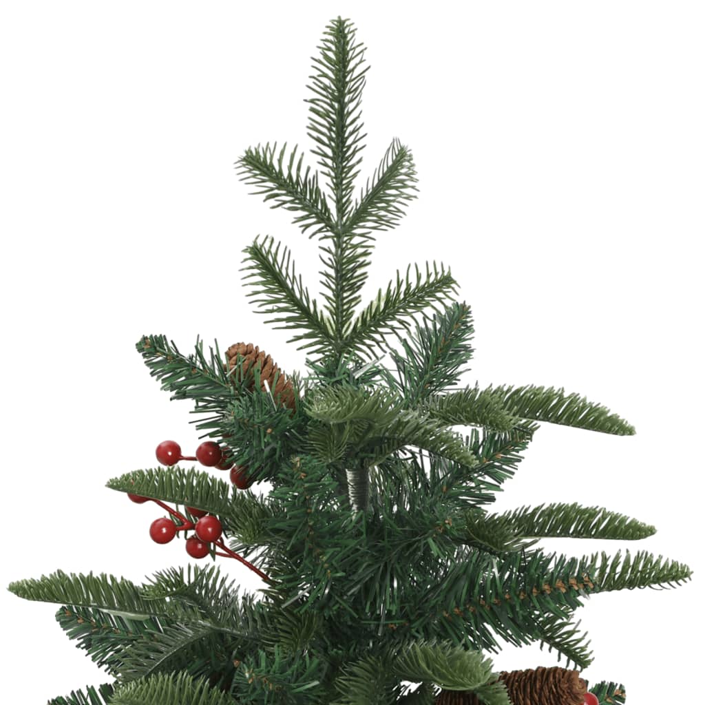 Artificial Hinged Christmas Tree With Cones And Berries