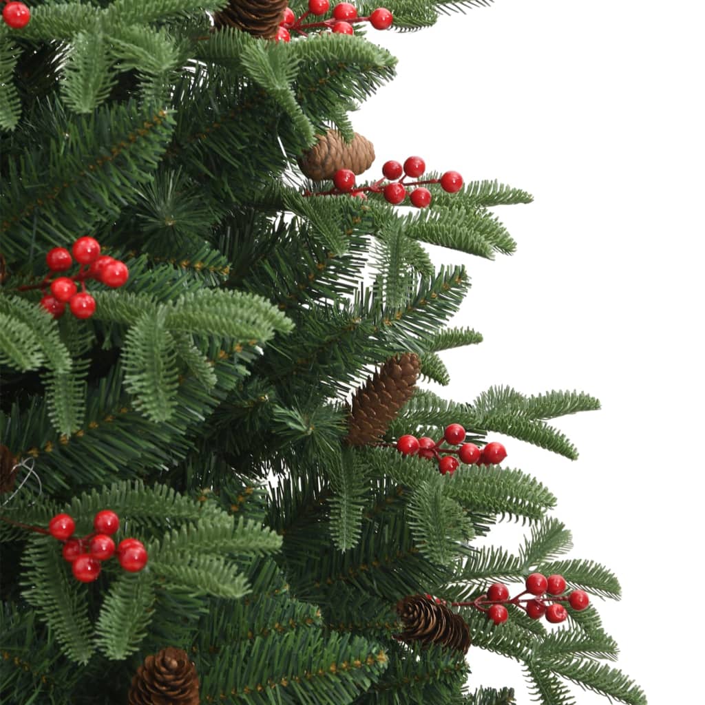 Artificial Hinged Christmas Tree With Cones And Berries