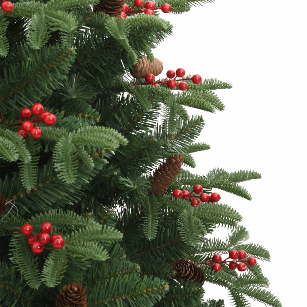 Artificial Hinged Christmas Tree With Cones And Berries