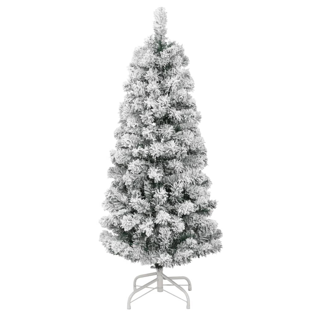 Artificial Hinged Christmas Tree With Flocked Snow
