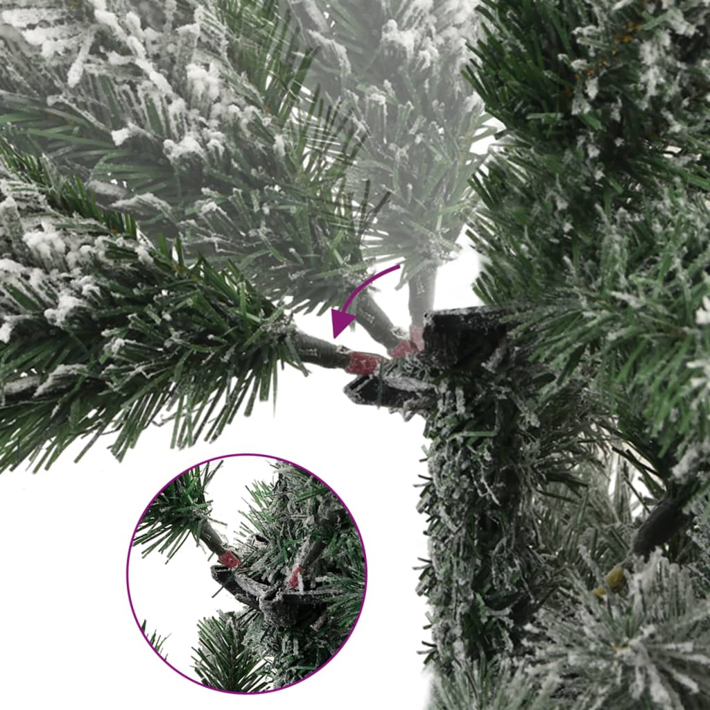 Artificial Hinged Christmas Tree With Flocked Snow