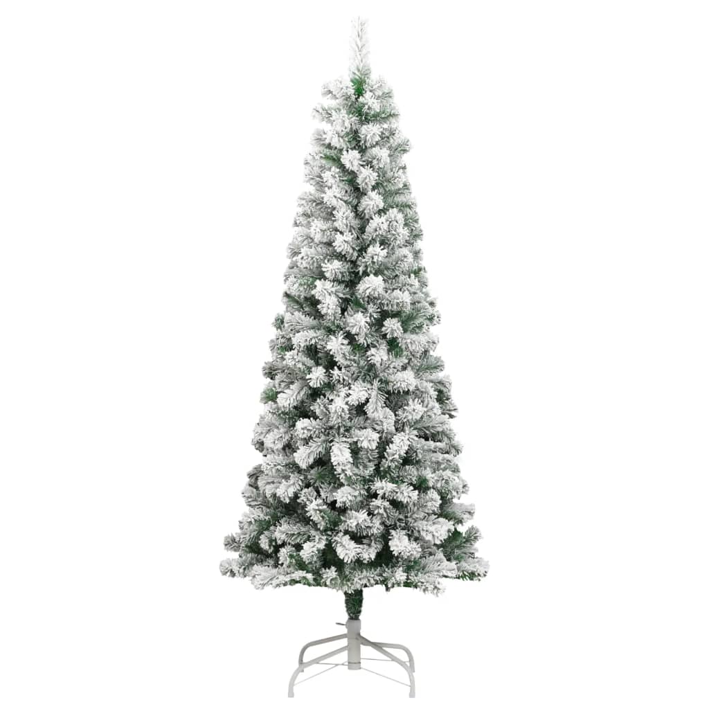 Artificial Hinged Christmas Tree With Flocked Snow