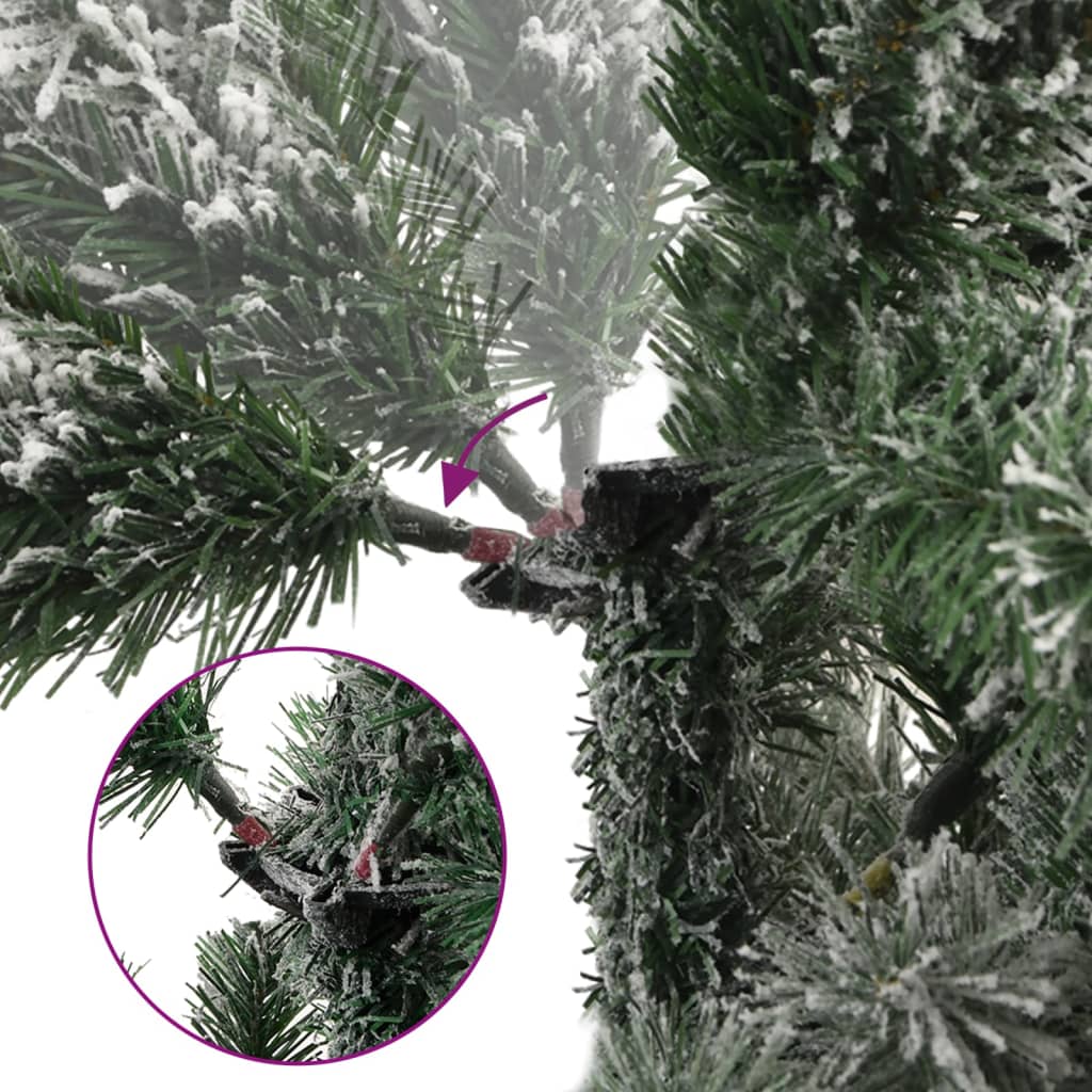 Artificial Hinged Christmas Tree With Flocked Snow