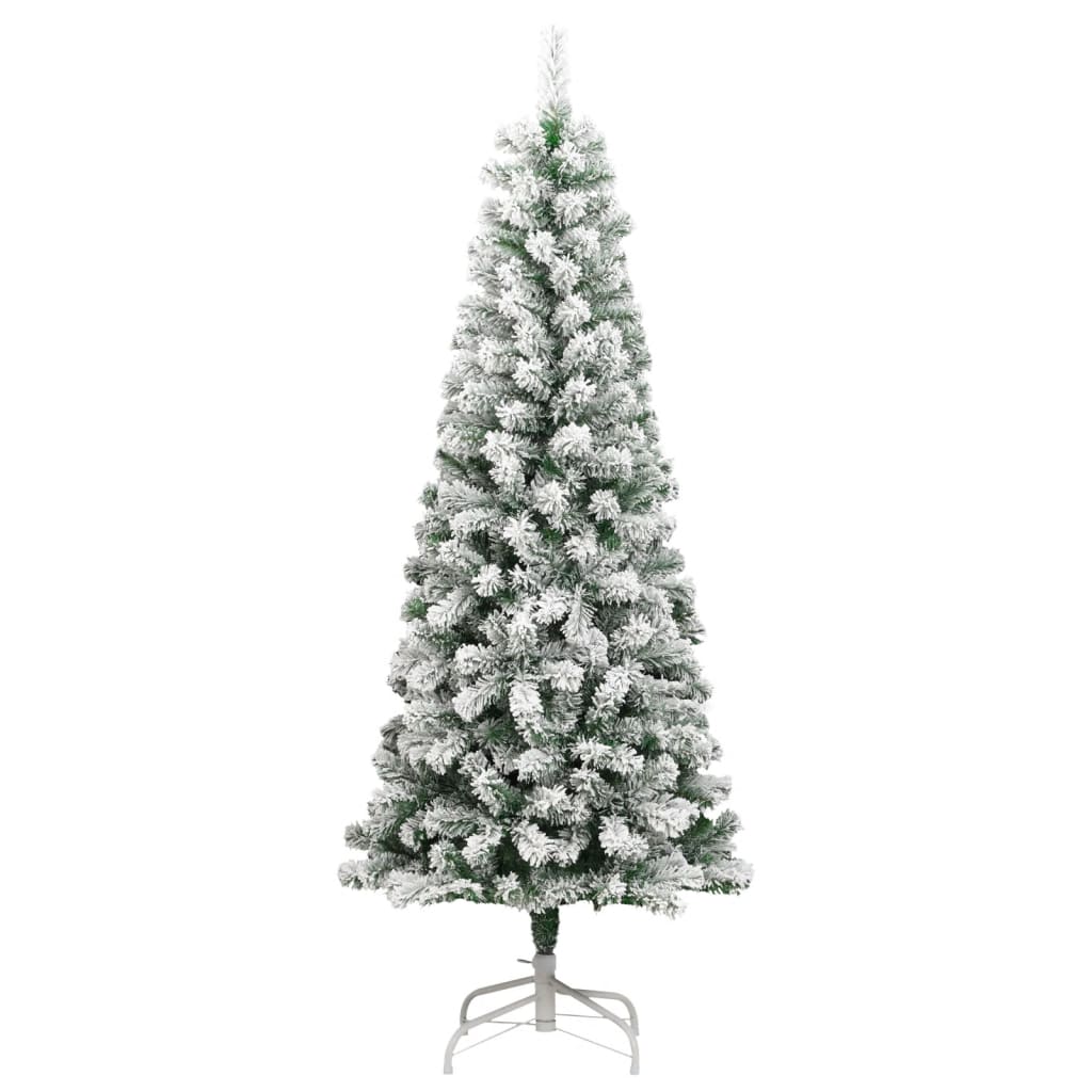 Artificial Hinged Christmas Tree With Flocked Snow
