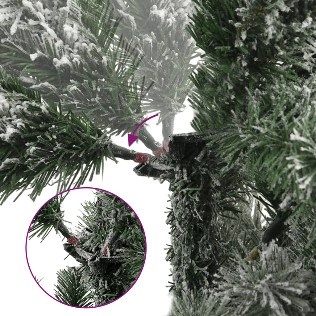 Artificial Hinged Christmas Tree With Flocked Snow