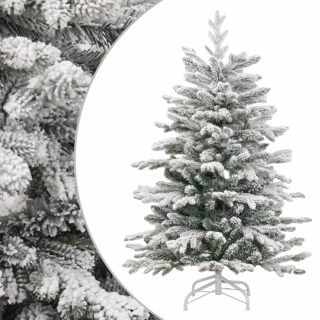 Artificial Hinged Christmas Tree With Flocked Snow