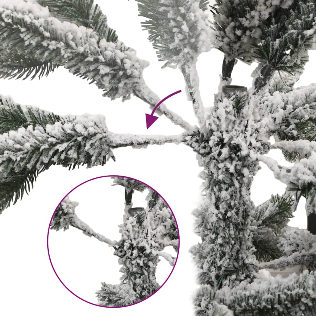 Artificial Hinged Christmas Tree With Flocked Snow