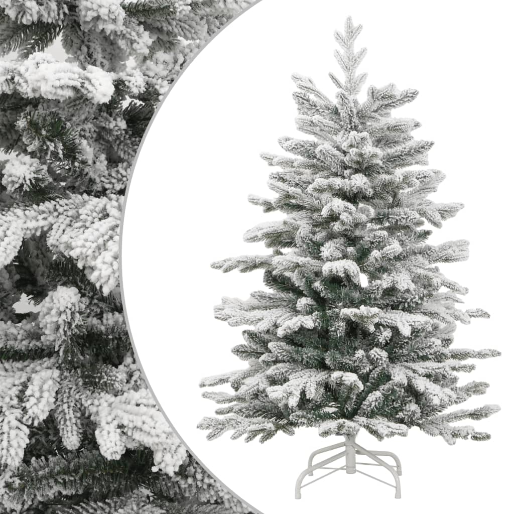 Artificial Hinged Christmas Tree With Flocked Snow