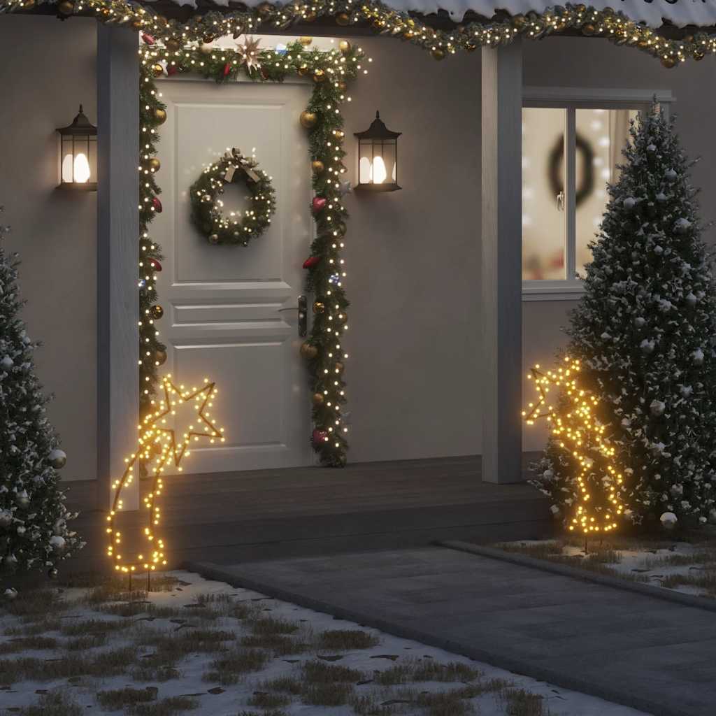 Christmas Light Decoration With Spikes Meteor 80 Leds