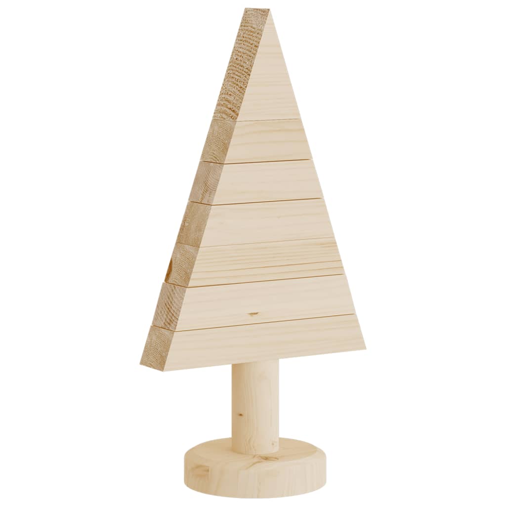 Wooden Christmas Trees For Decoration 2 Pcs 30 Cm Solid Wood Pine