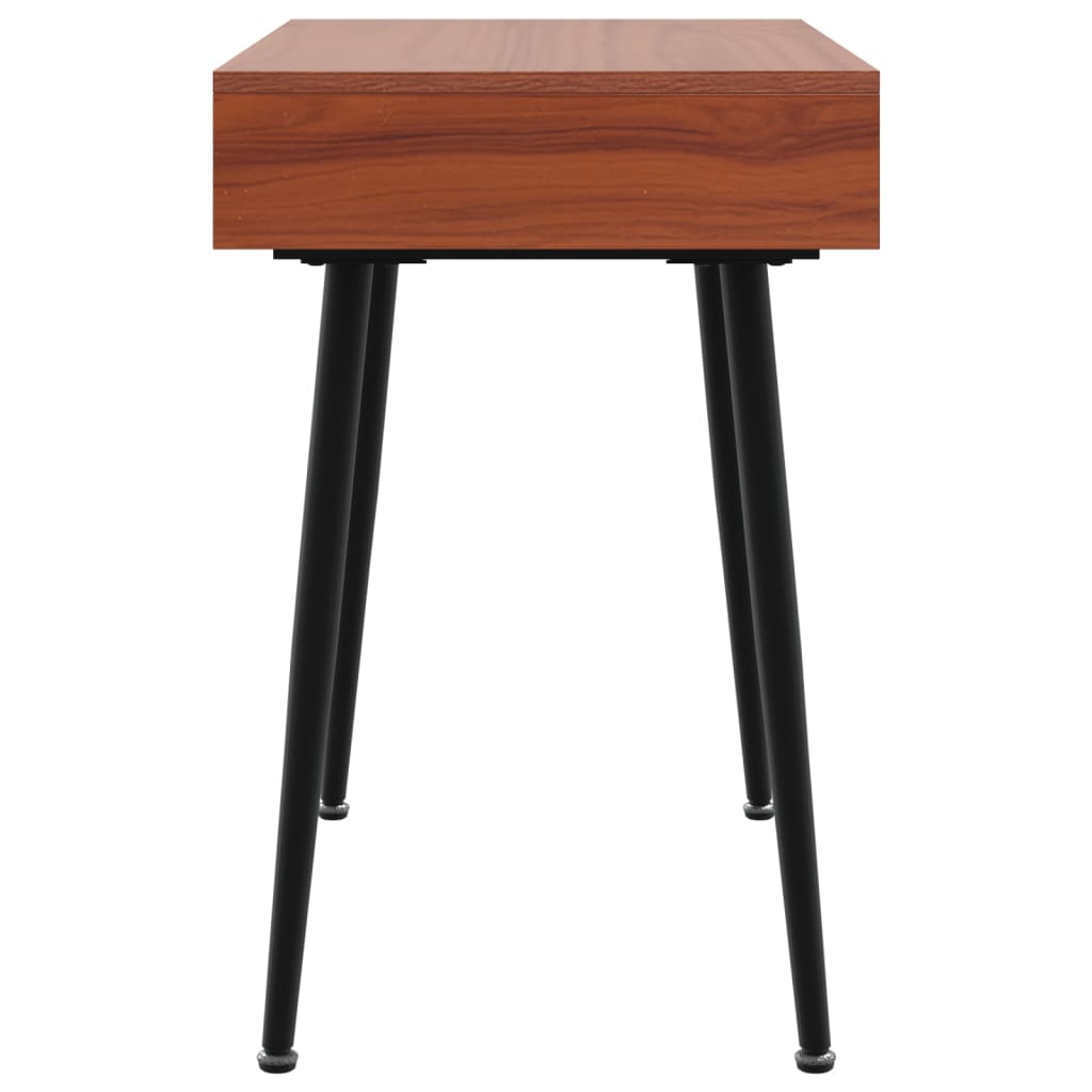 Computer Desk With Drawer Brown 110X50X75 Cm Engineered Wood