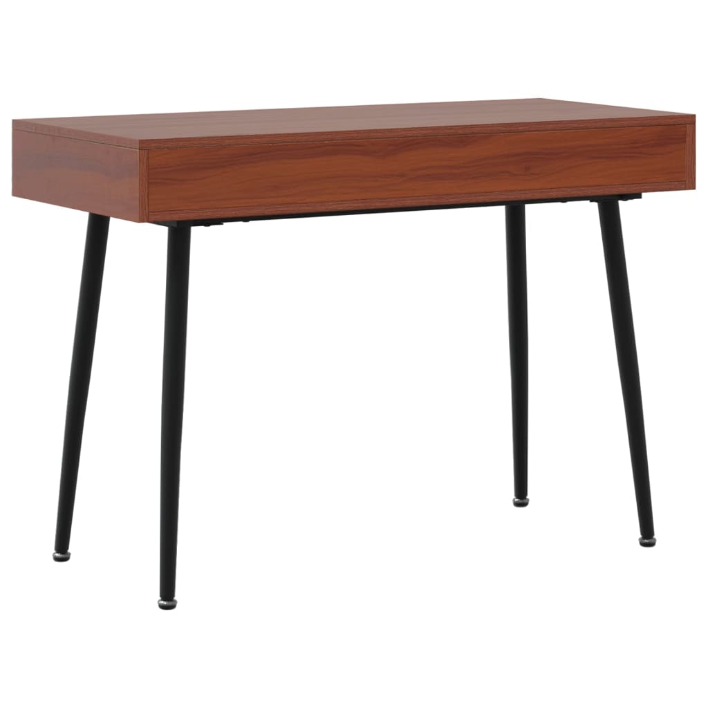 Computer Desk With Drawer Brown 110X50X75 Cm Engineered Wood