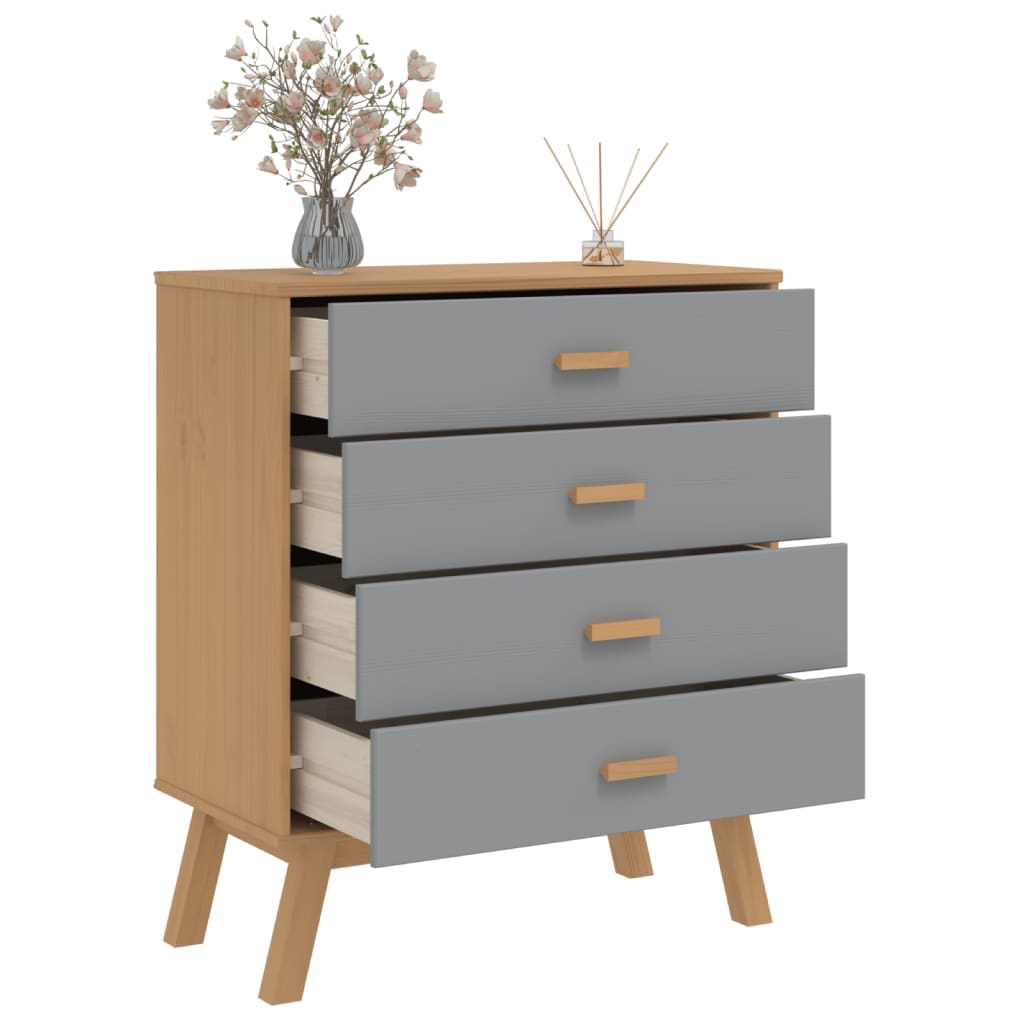 Drawer Cabinet Olden Solid Wood Pine