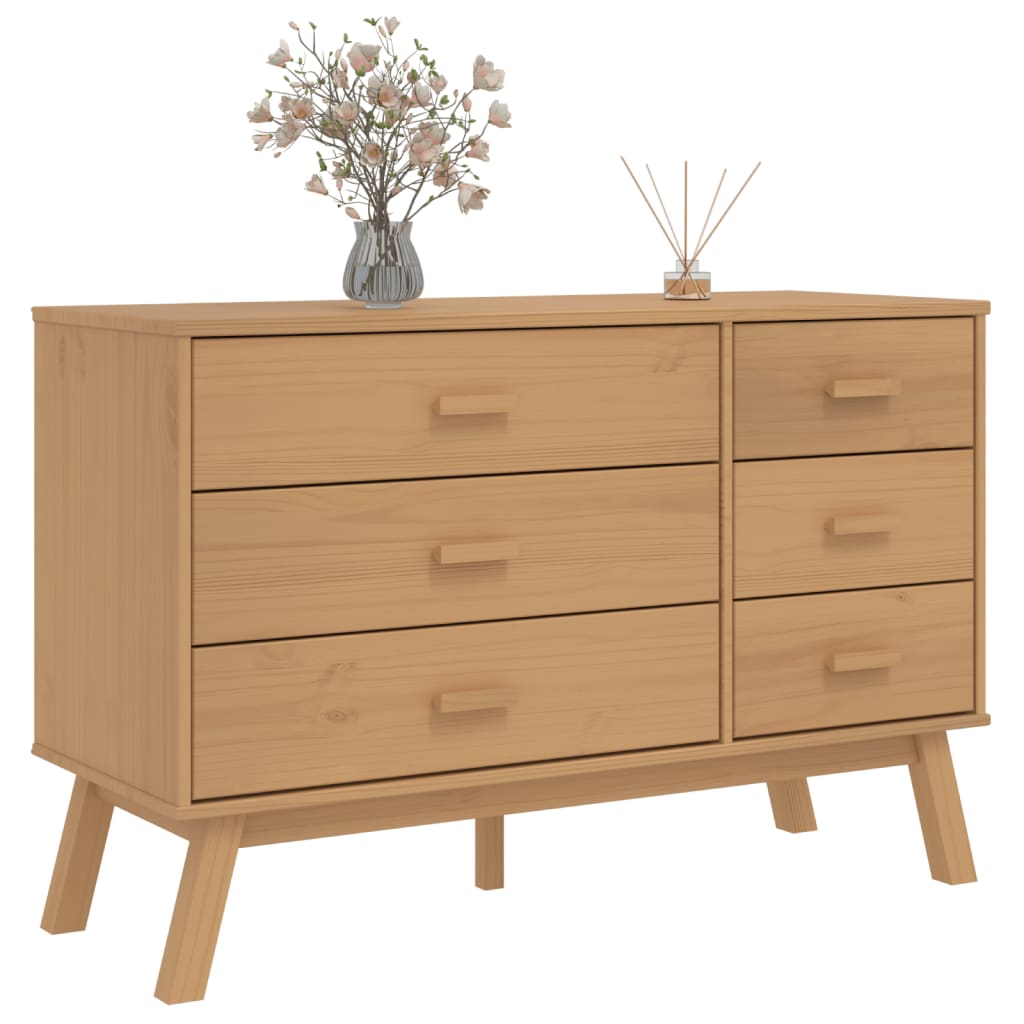 Drawer Cabinet Olden Solid Wood Pine