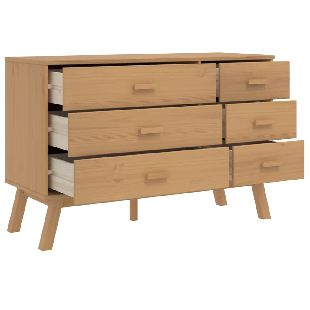 Drawer Cabinet Olden Solid Wood Pine
