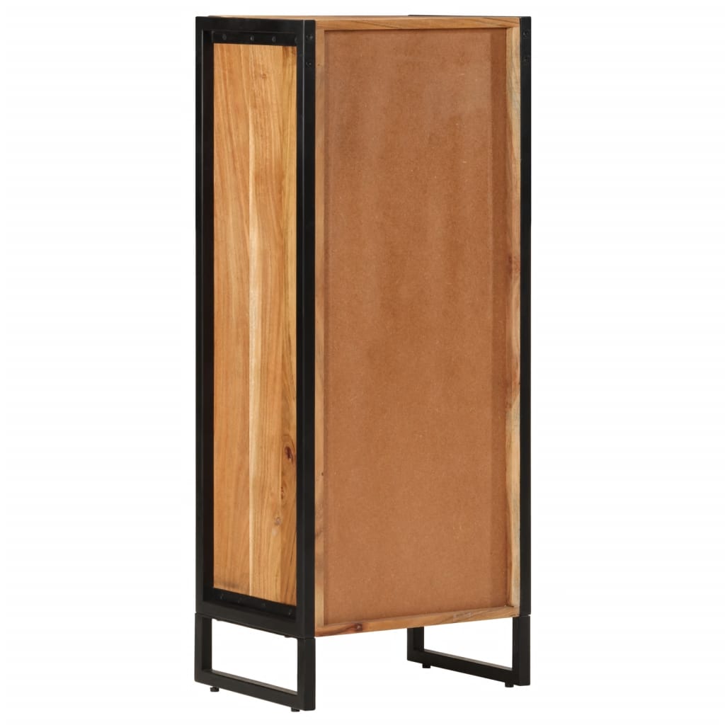 Bathroom Cabinet 40X30X100 Cm Solid Wood Acacia And Iron