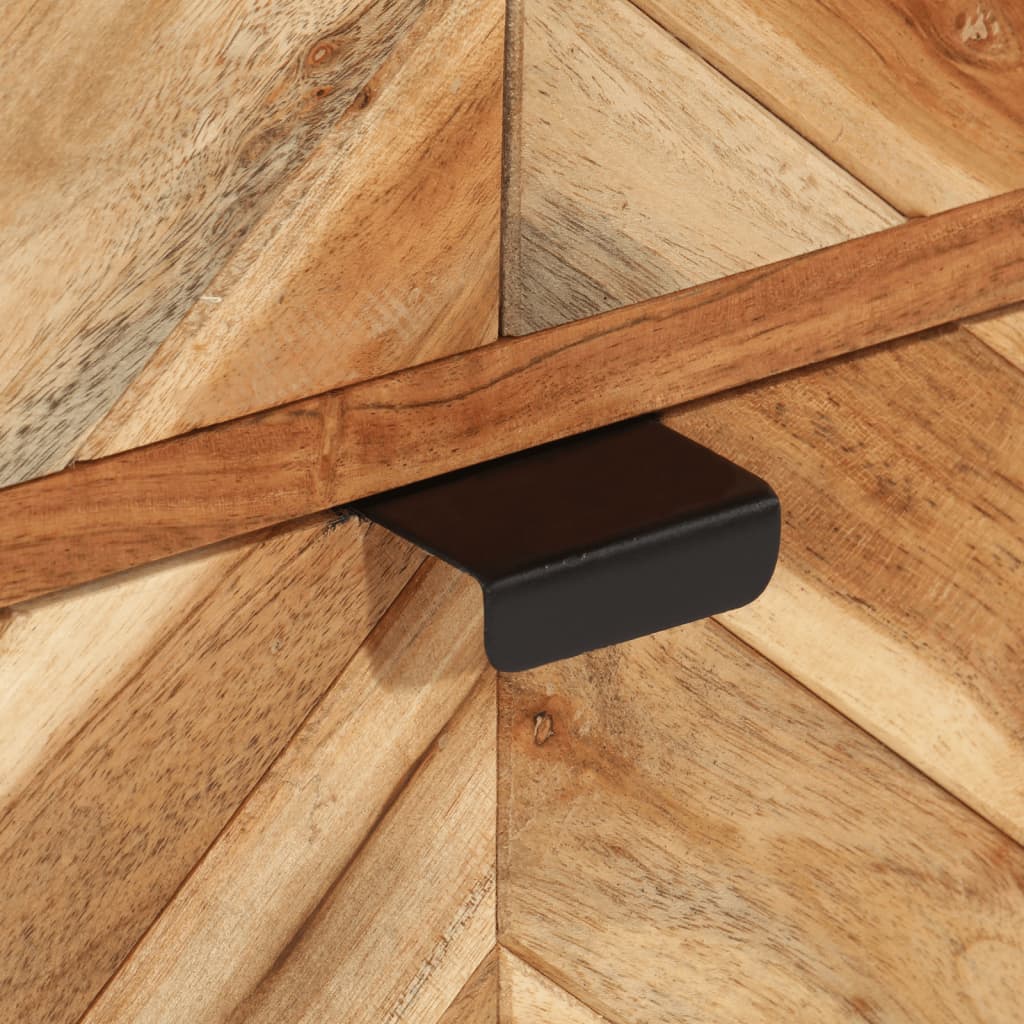 Bathroom Cabinet 40X30X100 Cm Solid Wood Acacia And Iron