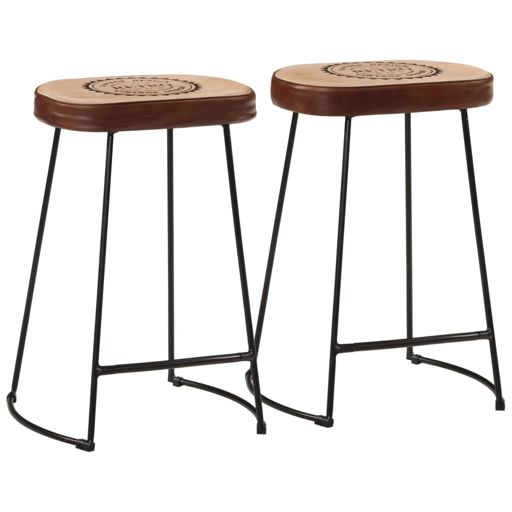 Bar Stools 2 Pcs Solid Wood Mango