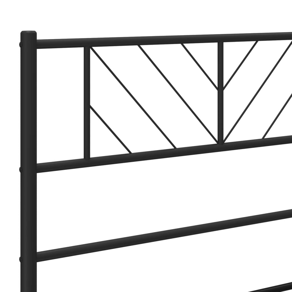 Metal Bed Frame Without Mattress With Footboard 75X190Cm