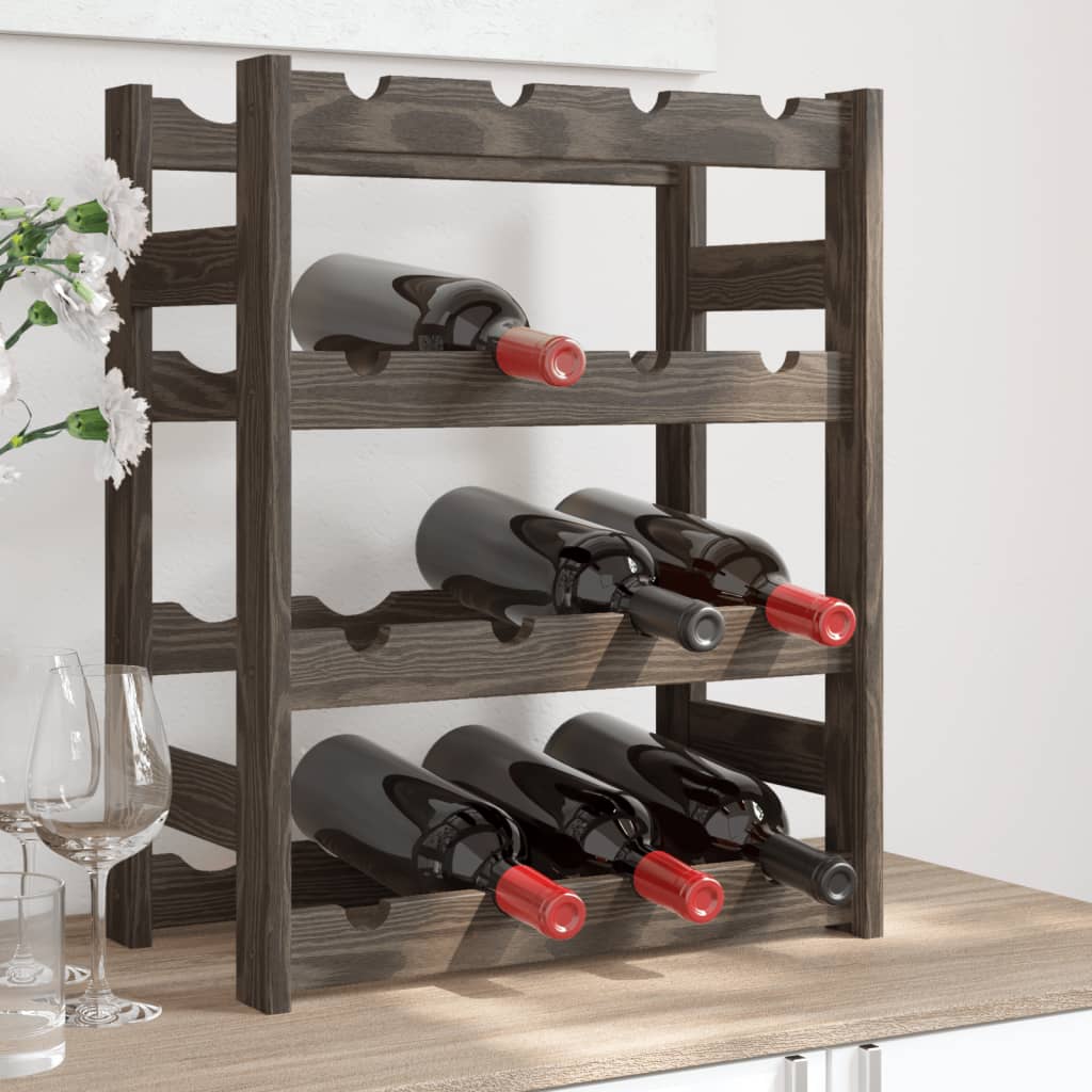Wine Rack For 77 Bottles Solid Wood Pine