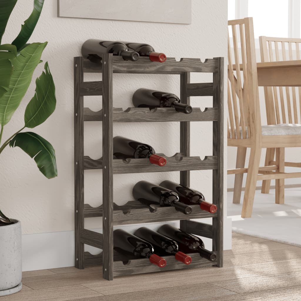 Wine Rack For 77 Bottles Solid Wood Pine