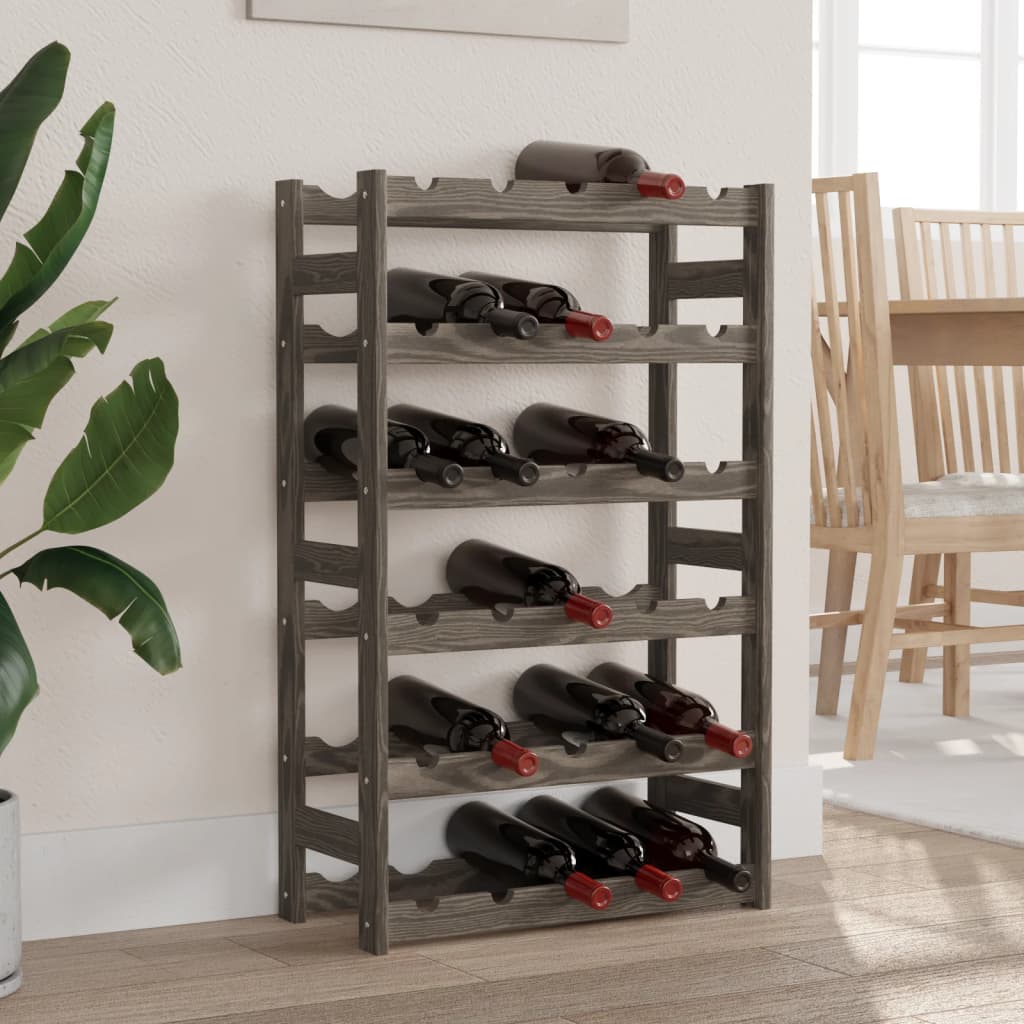 Wine Rack For 77 Bottles Solid Wood Pine