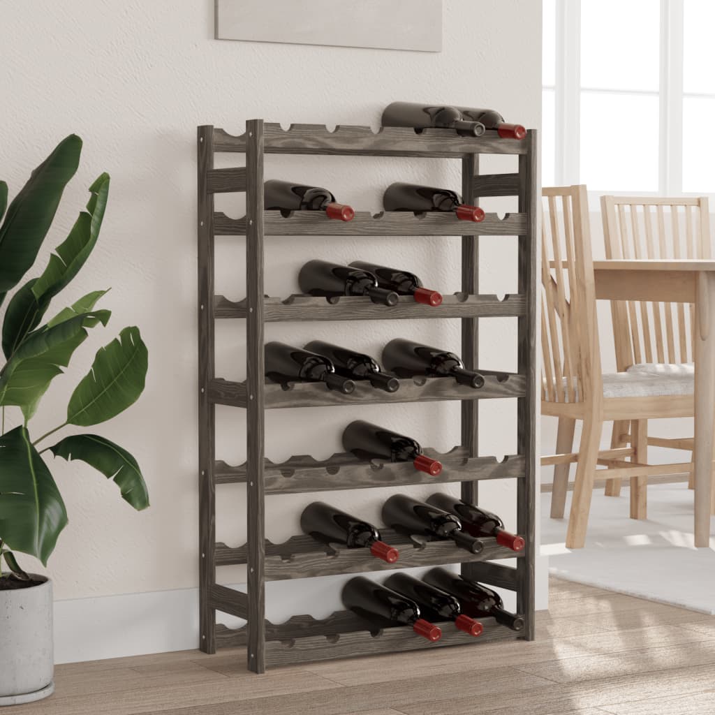Wine Rack For 77 Bottles Solid Wood Pine