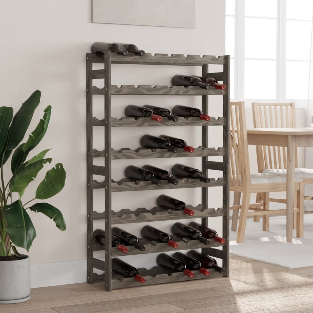 Wine Rack For 77 Bottles Solid Wood Pine